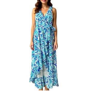 Venus Sleeveless Wrap Maxi Dress Size 12 NWT